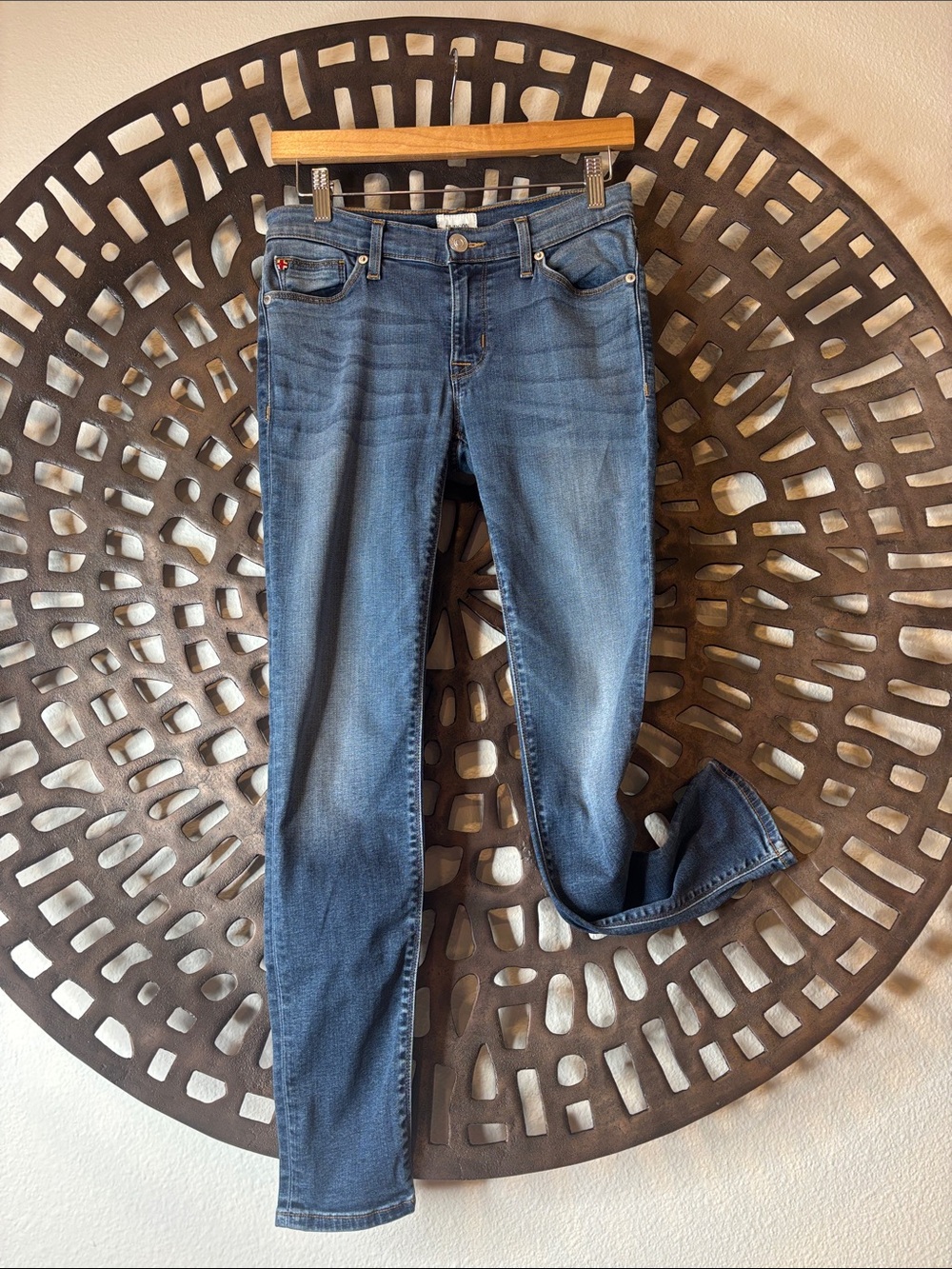 👖 Hudson Slim Fit Jeans Blue Denim Women’s Size 27 Stretch Designer Cotton 👖
